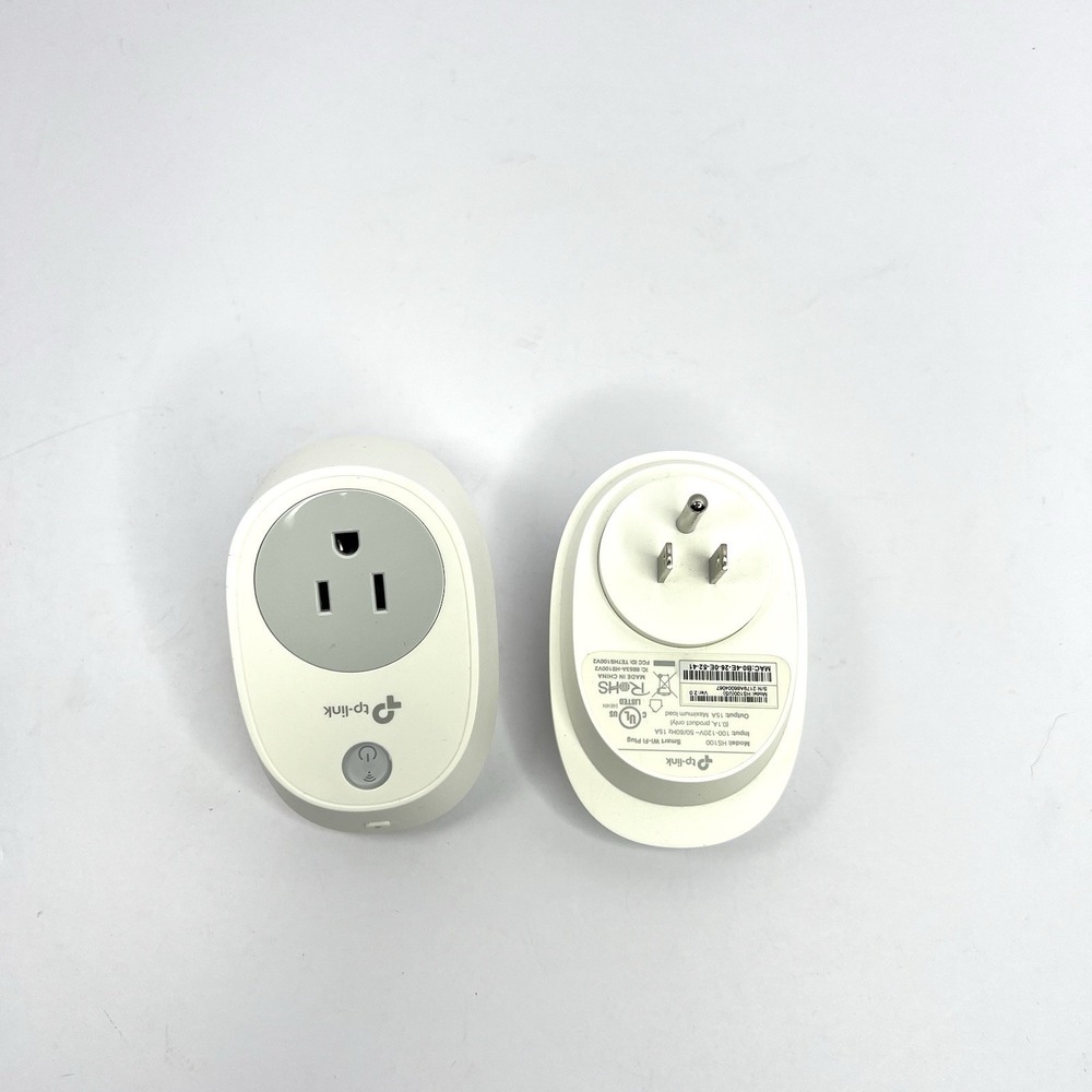 LOT of (2) TP-Link HS100 Wi-Fi Smart Home‎ Outlet Plug Barely Used App Control